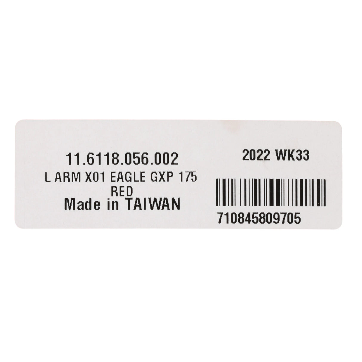 SRAM X01 Eagle braț pedalier stâng GXP 175 mm negru carbon roșu