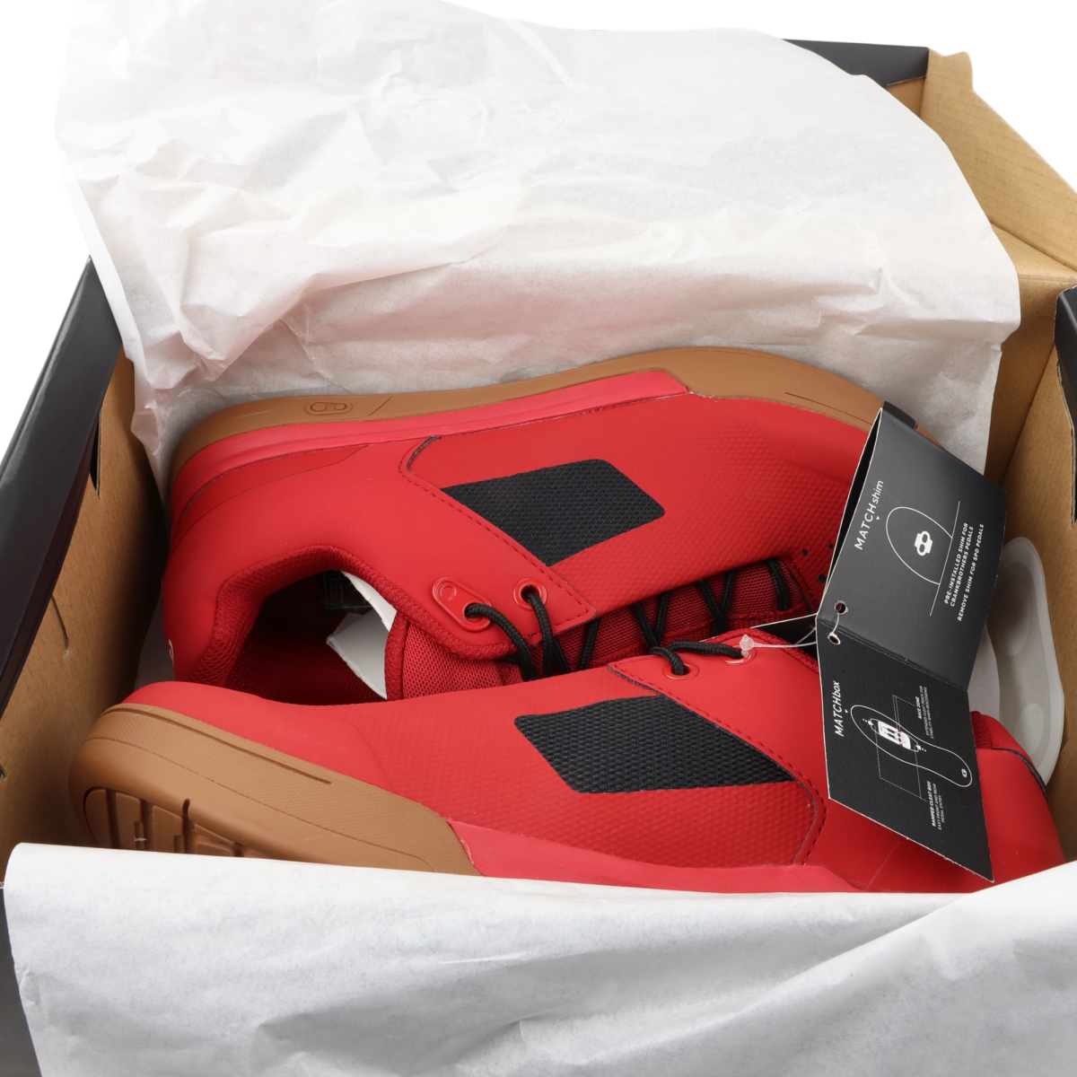 Crankbrothers Mallet Lace Fahrradschuhe Clip - In Rot/Schwarz Größe 38 - RAAAD.de