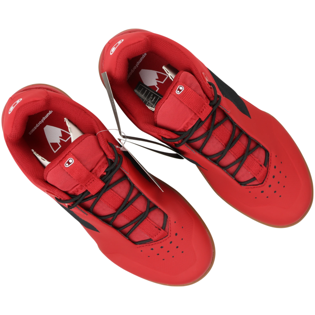 Crankbrothers Stamp Lace Fahrradschuhe Flatpedal Rot/Schwarz Größe 38 - RAAAD.de