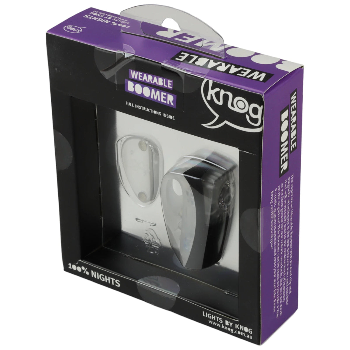 Knog Boomer Wearable Rücklicht High Power LED schwarz - RAAAD.de