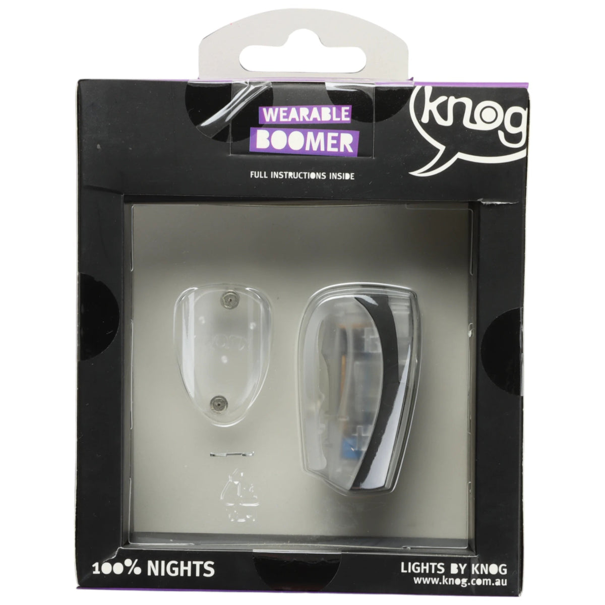 Knog Boomer Wearable Rücklicht High Power LED schwarz - RAAAD.de