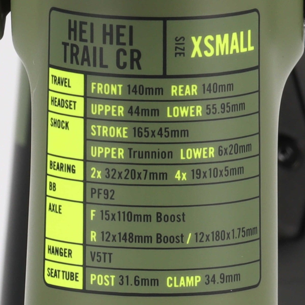 Kona Hei Hei Trail CR Carbon Rahmen 27,5" | MTB Trail Fully 140 mm | Olive | Modell 2018 | Größe XS - RAAAD.de