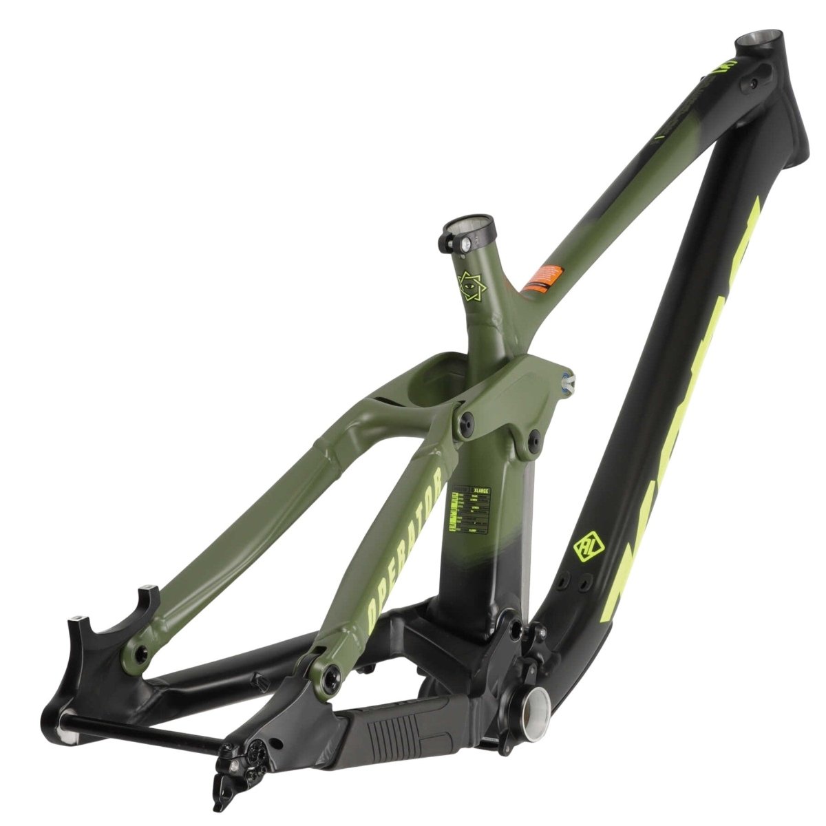 Kona Operator DL Rahmen 27,5" olive | MTB Downhill DH | Aluminium | Modell 2018 | Größe XL - RAAAD.de