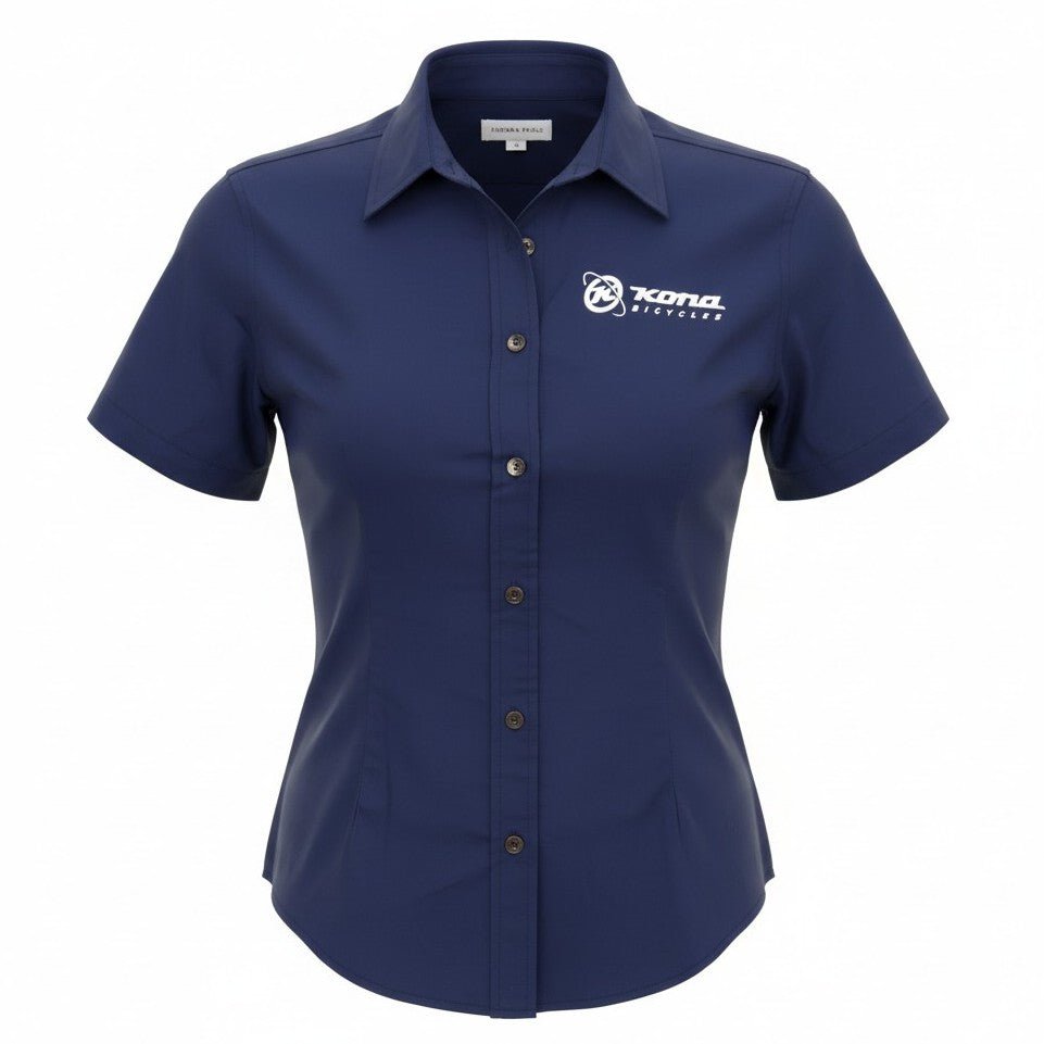 Kona Workshirt Short Sleeve | Shirt kurzarm Women | blau - RAAAD.de