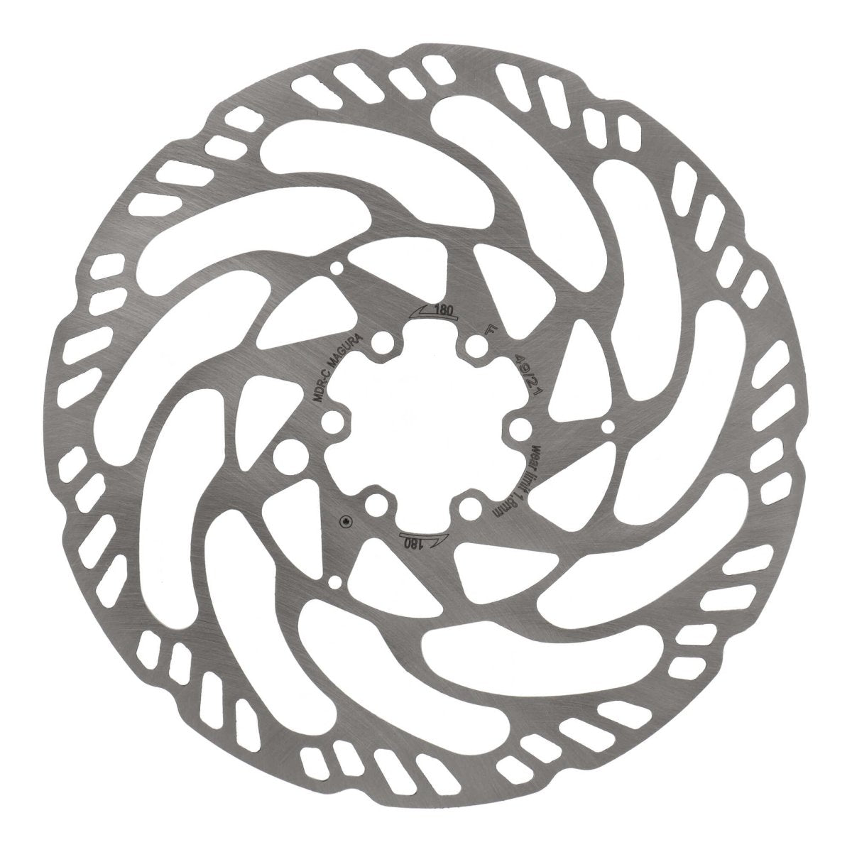 Magura MDR - C Bremsscheibe 180 mm | 6 - Loch | für E - Bike & MTB | vibrationsarm & langlebig - RAAAD.de