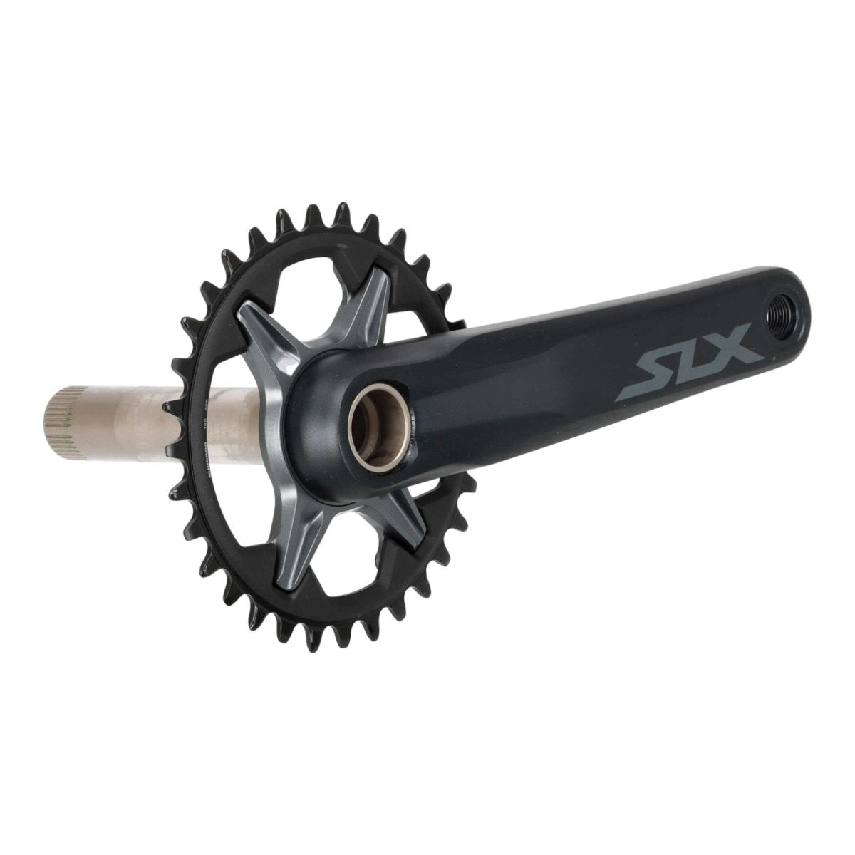 Nur rechter Kurbelarm mit Kettenblatt: Shimano SLX FC - M7100 - 1 Kurbel 170mm Kettenblatt 32 Zähne (1x12 - fach) - RAAAD.de