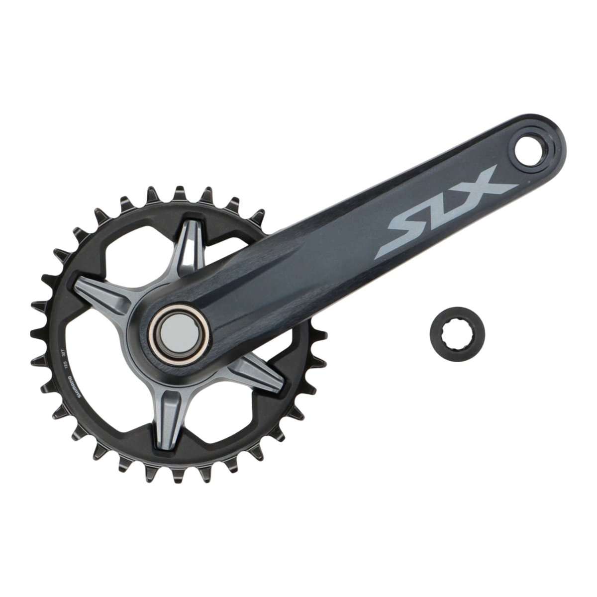 Nur rechter Kurbelarm mit Kettenblatt: Shimano SLX FC - M7100 - 1 Kurbel 170mm Kettenblatt 32 Zähne (1x12 - fach) - RAAAD.de