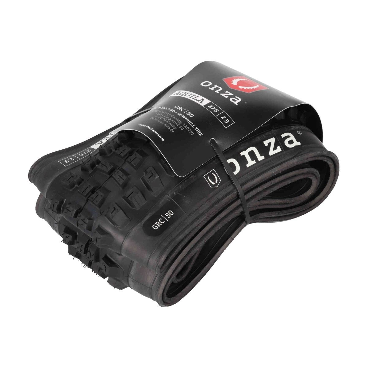 Onza Aquila 27.5 x 2,50" GRC 120TPI Soft Compound 50 Tubless Ready Faltreifen Schwarz - RAAAD.de