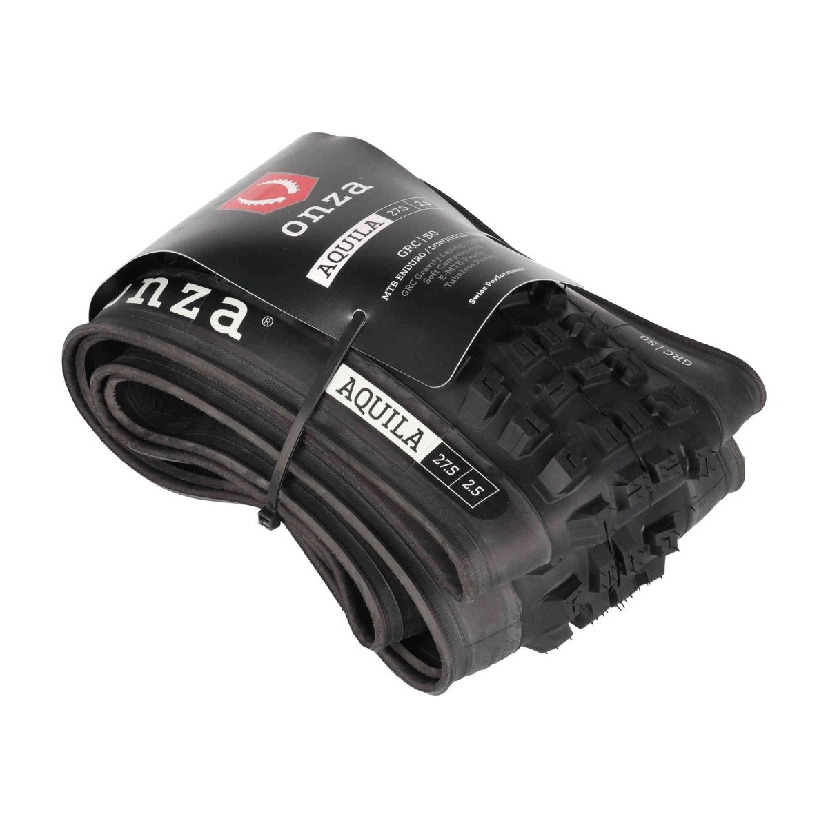 Onza Aquila 27.5 x 2,50" GRC 120TPI Soft Compound 50 Tubless Ready Faltreifen Schwarz - RAAAD.de
