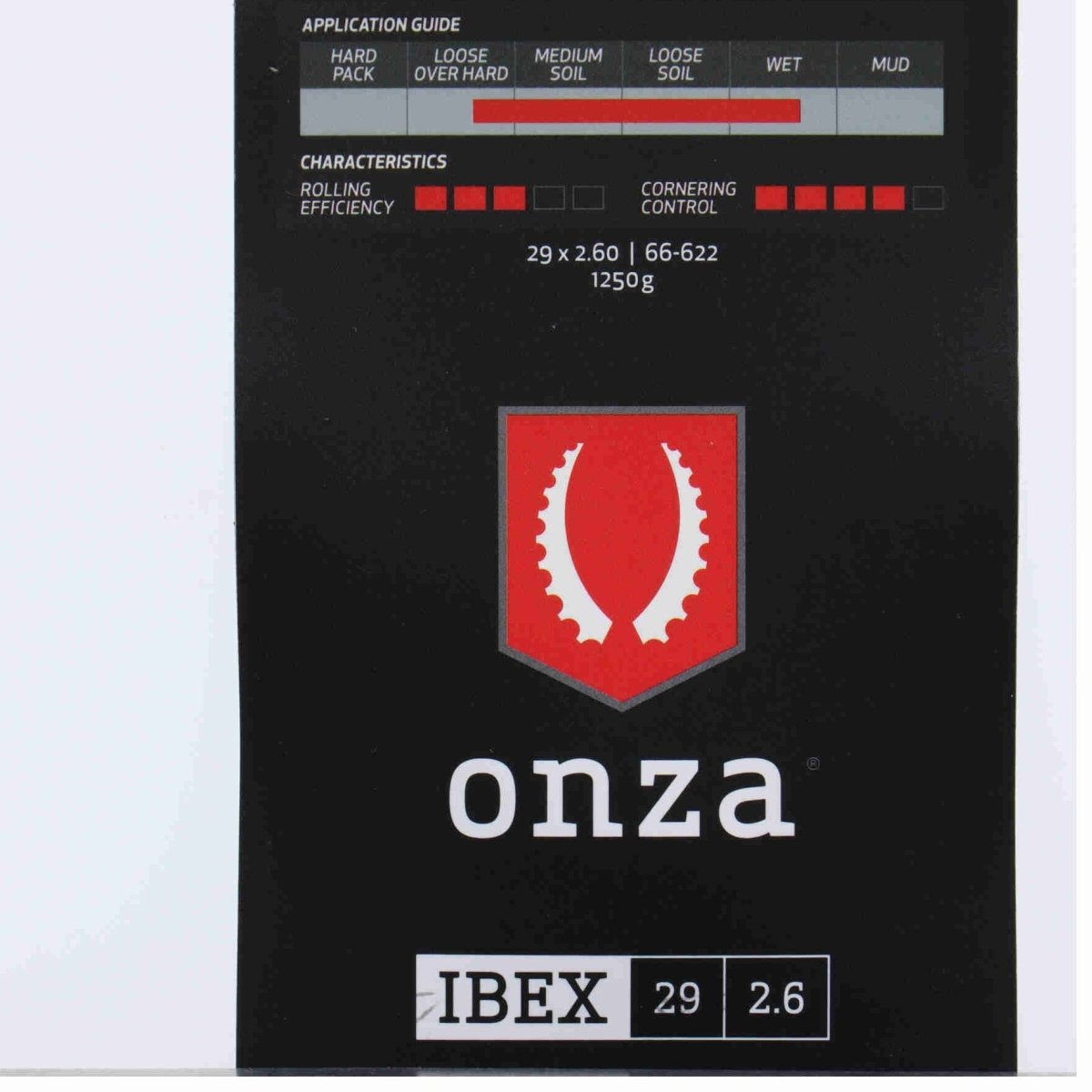 Onza Ibex 29 x 2,60" GRC 120TPI Soft Compound 50 Tubless Ready Faltreifen Skinwall - RAAAD.de