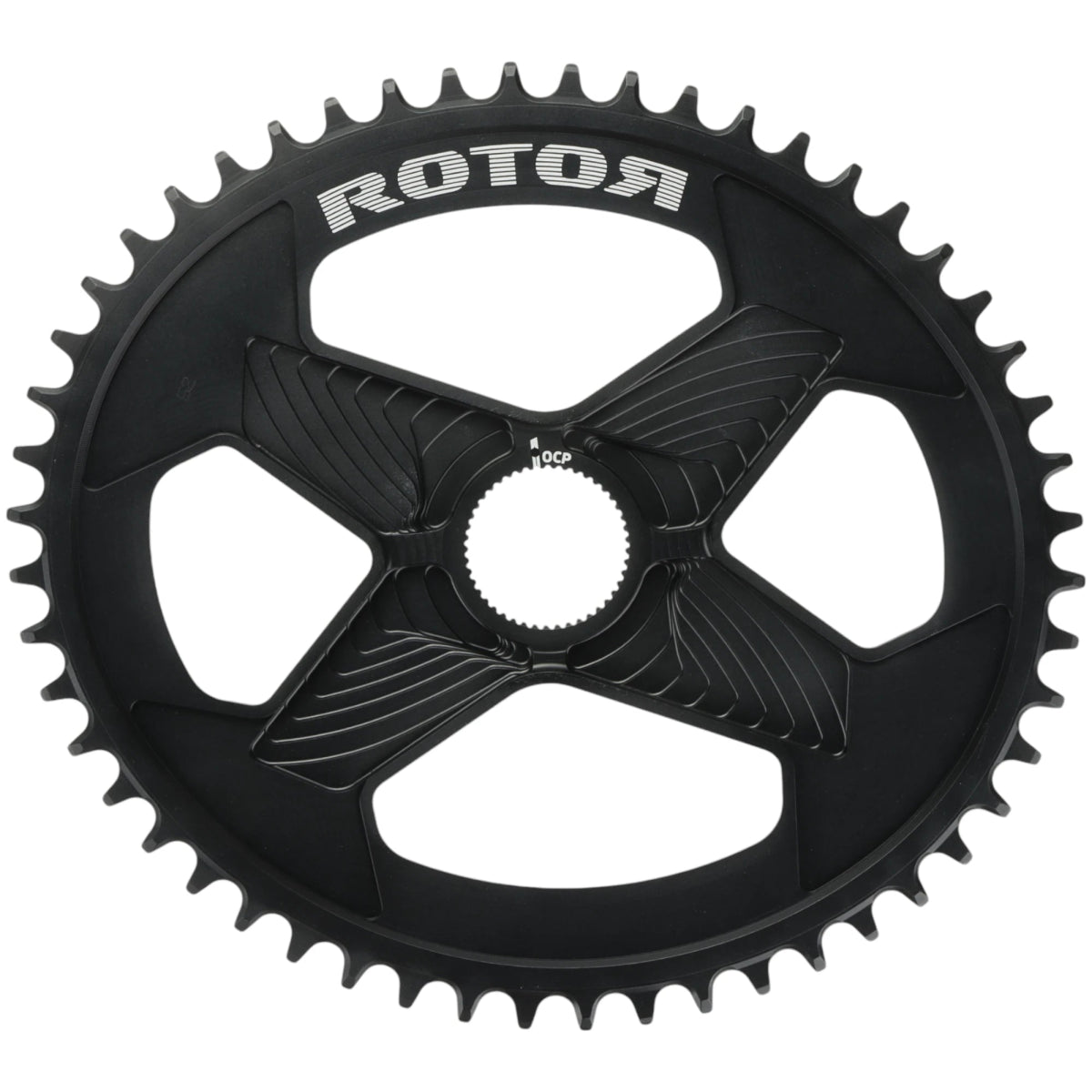 ROTOR Kettenblatt 1X oval Q - Ring DM 52 Zähne schwarz (Kopie) - RAAAD.de