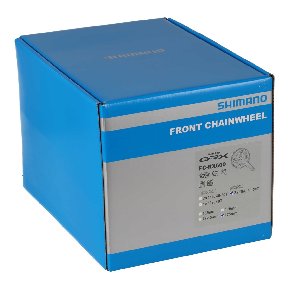 SHIMANO GRX FC - RX600 Kurbel 175mm 30/46 Zähne (2x10 - Fach) - RAAAD.de