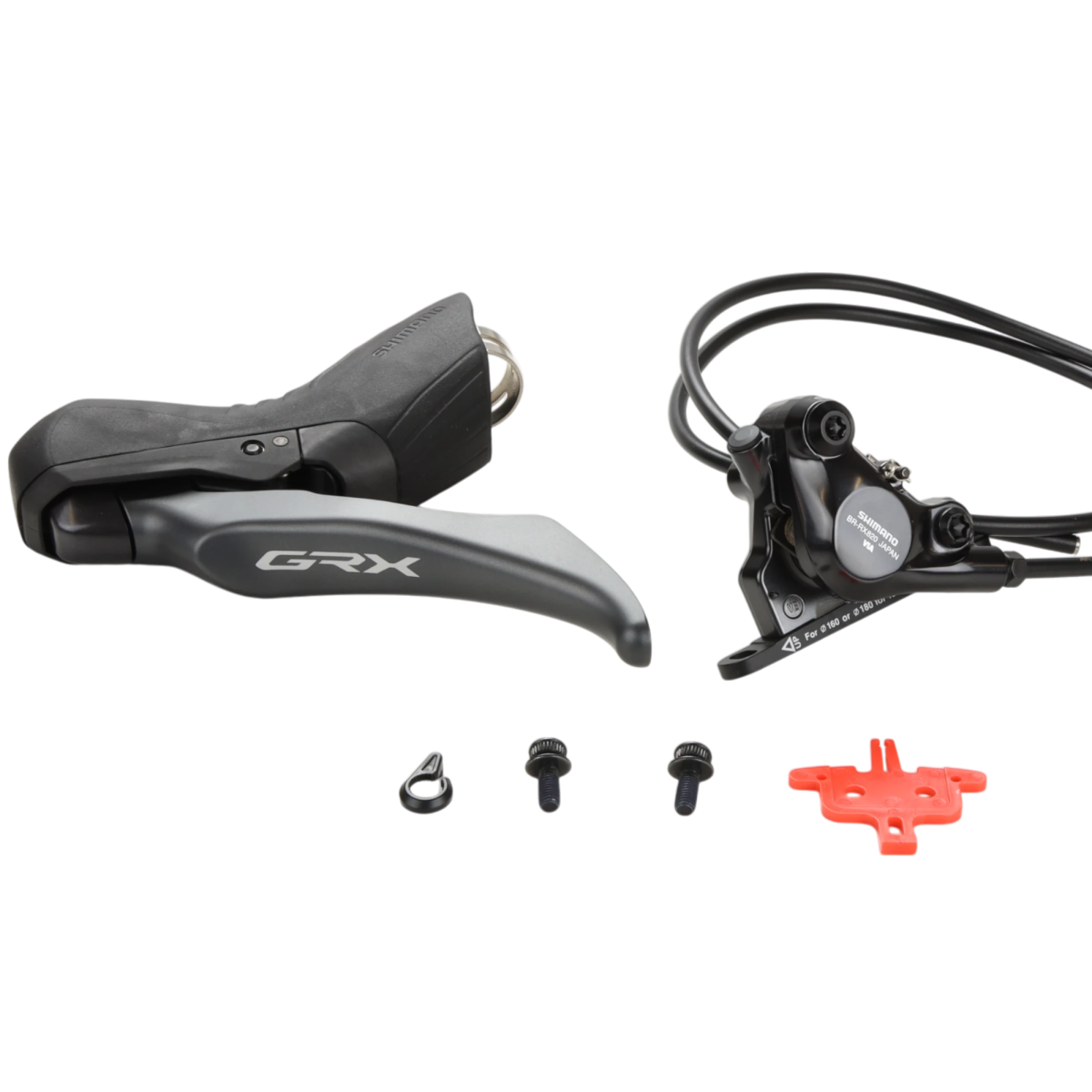 Shimano GRX Scheibenbremse BL - RX820 + BR - RX820 Set Flat Mount links (1x12 - fach) - RAAAD.de