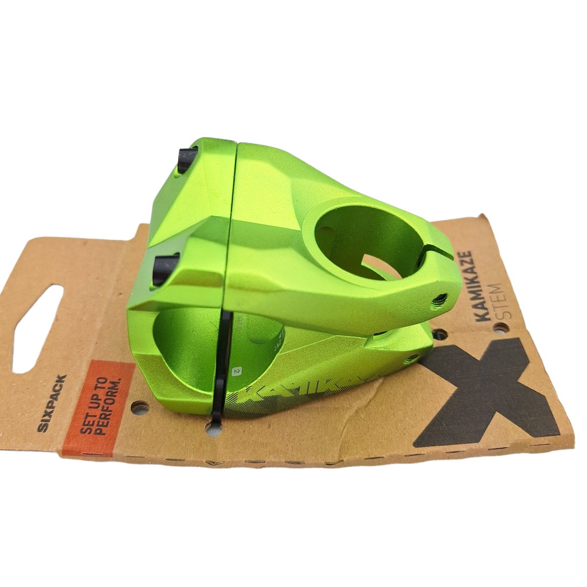 Sixpack Kamikaze MTB Vorbau 31.8 mm Länge 35 mm grün - RAAAD.de