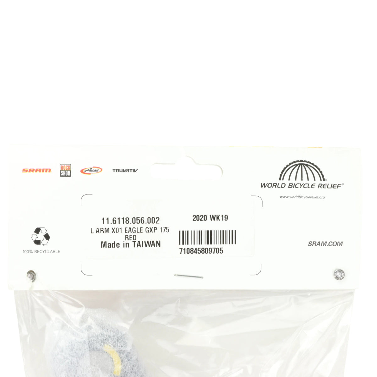 SRAM X01 Eagle Kurbelarm links GXP 175 mm Carbon schwarz rot 2020 - RAAAD.de