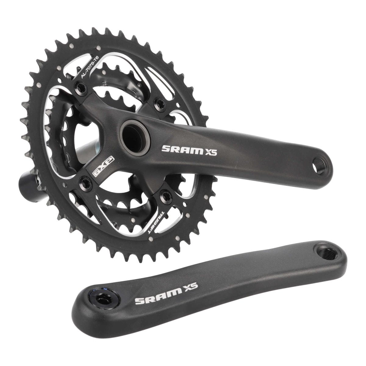 SRAM X5 GXP Kurbelgarnitur 175 mm | 3x9 - fach | 22/32/44 Zähne | schwarz - RAAAD.de