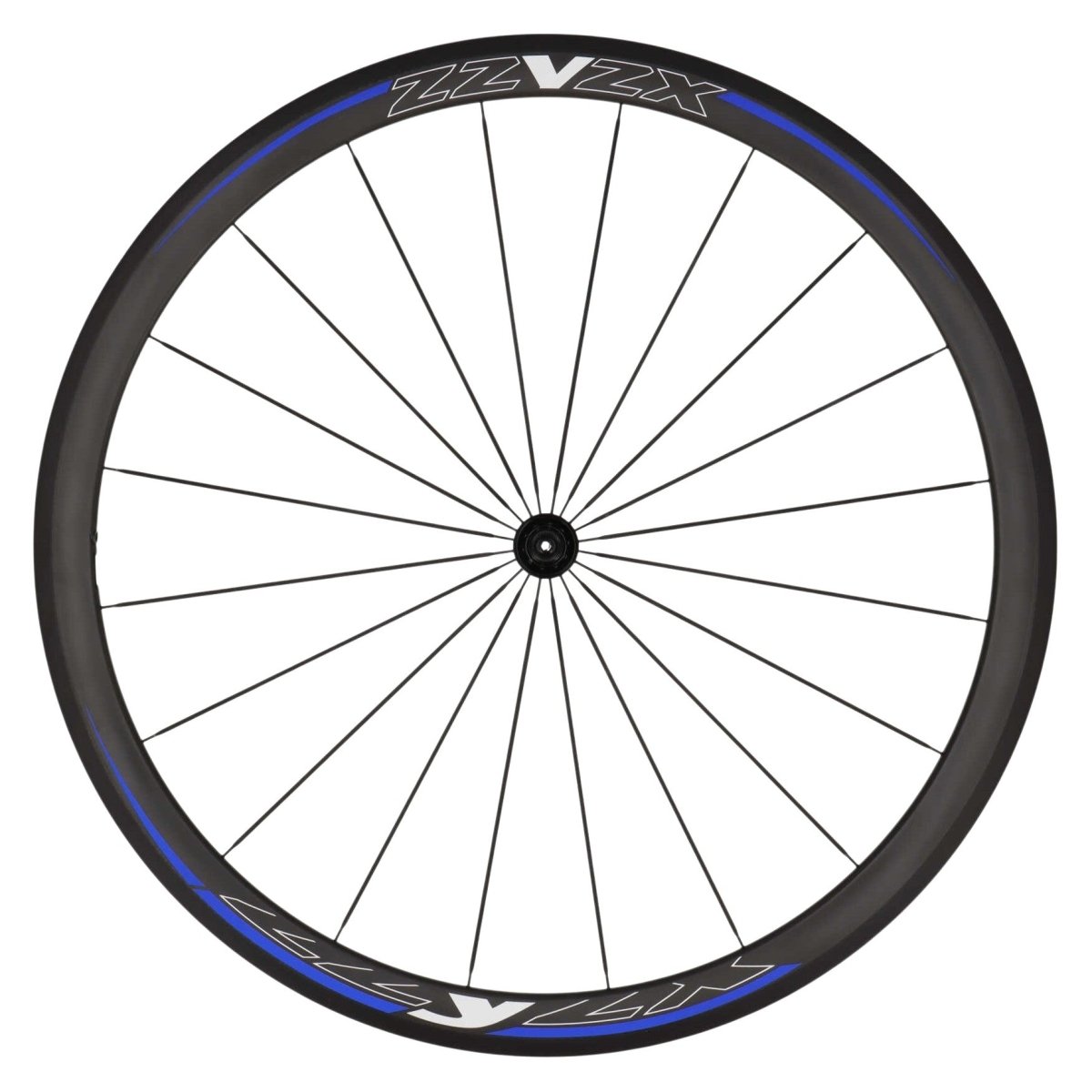 ZZYZX Carbon Laufradsatz Tubular 28" | Felgenbremsen | Schnellspanner | Shimano HG Freilauf | Schwarz Blau - RAAAD.de