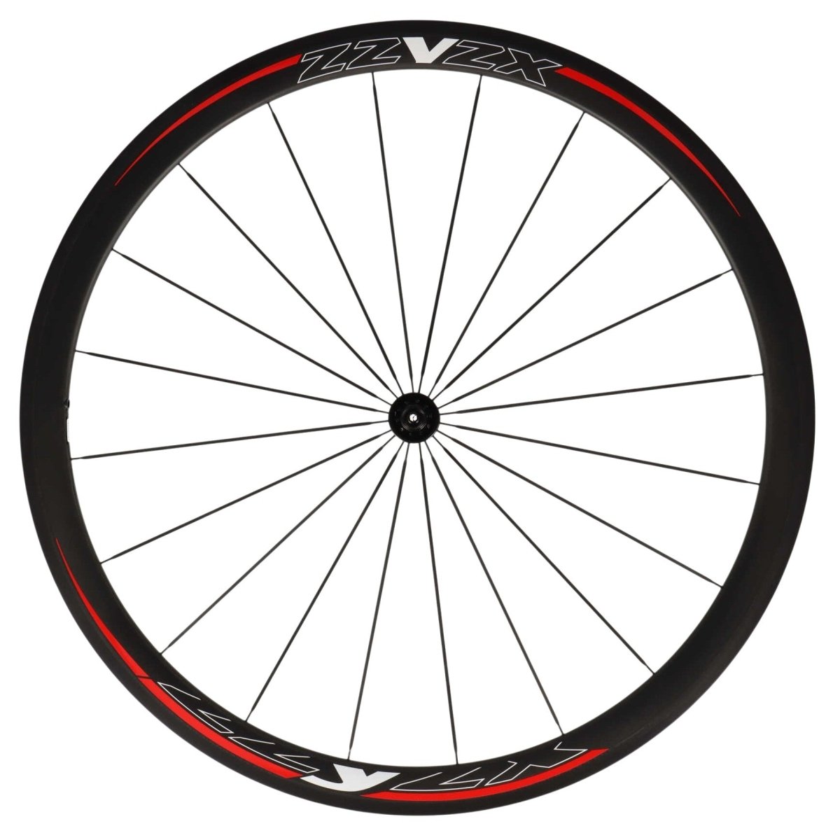 ZZYZX Carbon Laufradsatz Tubular 28" | Felgenbremsen | Schnellspanner | Shimano HG Freilauf | Schwarz Rot - RAAAD.de