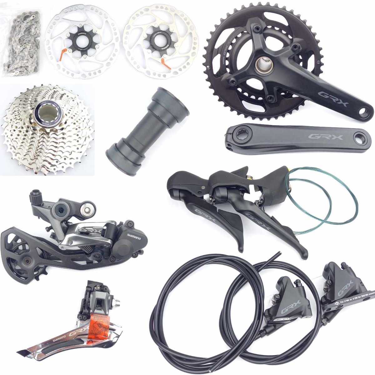 SHIMANO GRX RX600 Gruppe Gravel Disc 30/46T (2x11-fach) - RAAAD.de