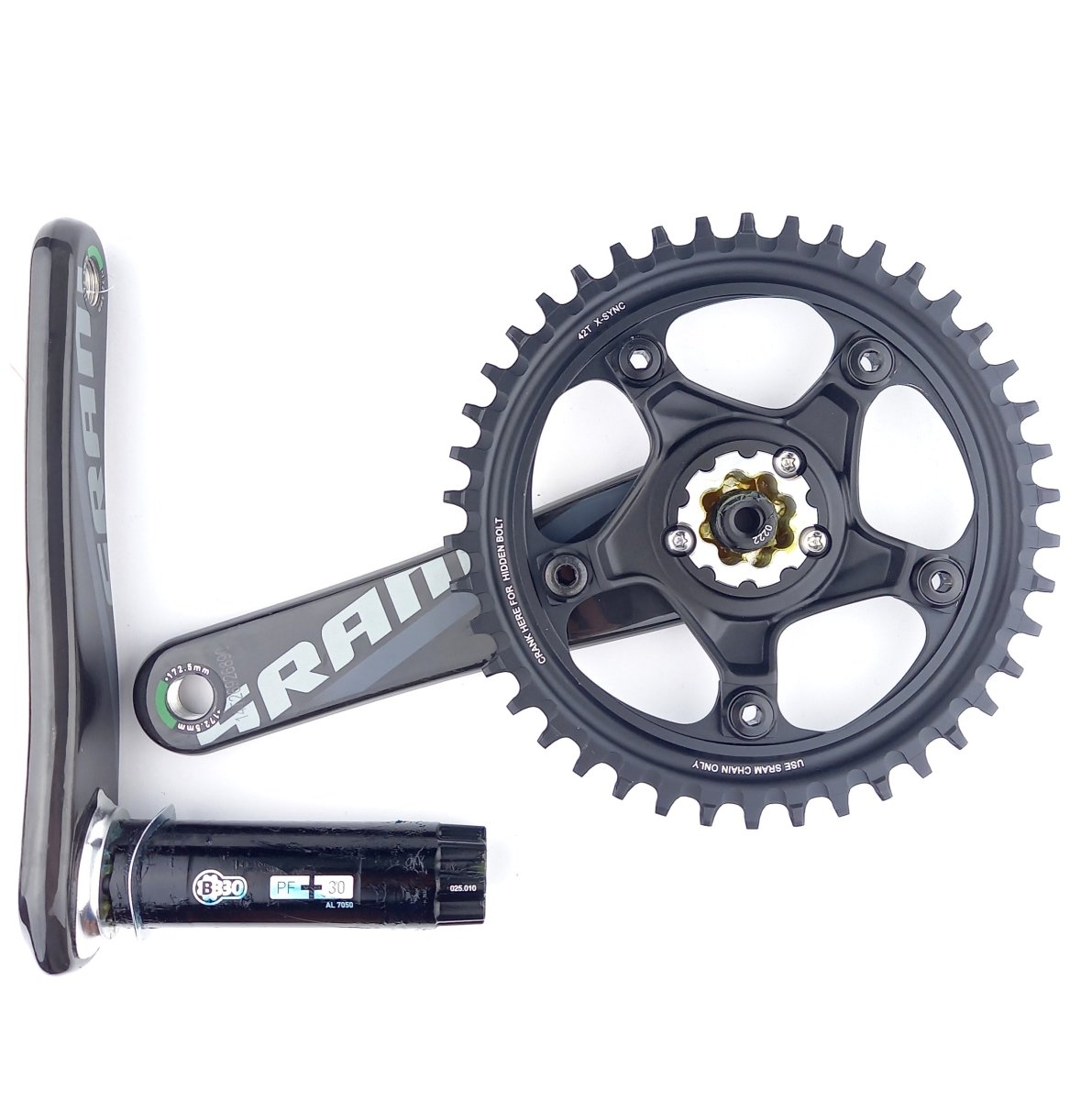 SRAM Force 1 Kurbel BB386 Carbon 172,5 mm 42T (1x11-fach) - RAAAD.de