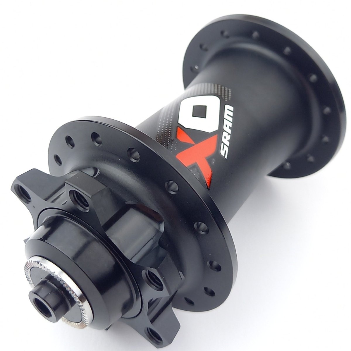 SRAM X0 Vorderradnabe QR / 15x100 / 20x110 mm 6-Loch 28 h schwarz rot - RAAAD.de