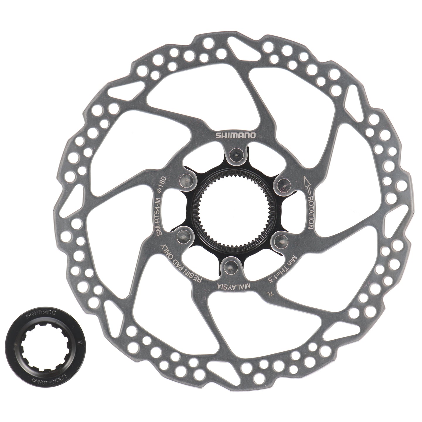Shimano Deore SM-RT54 Bremsscheibe | 180 mm | Centerlock | Lockring innenverzahnt