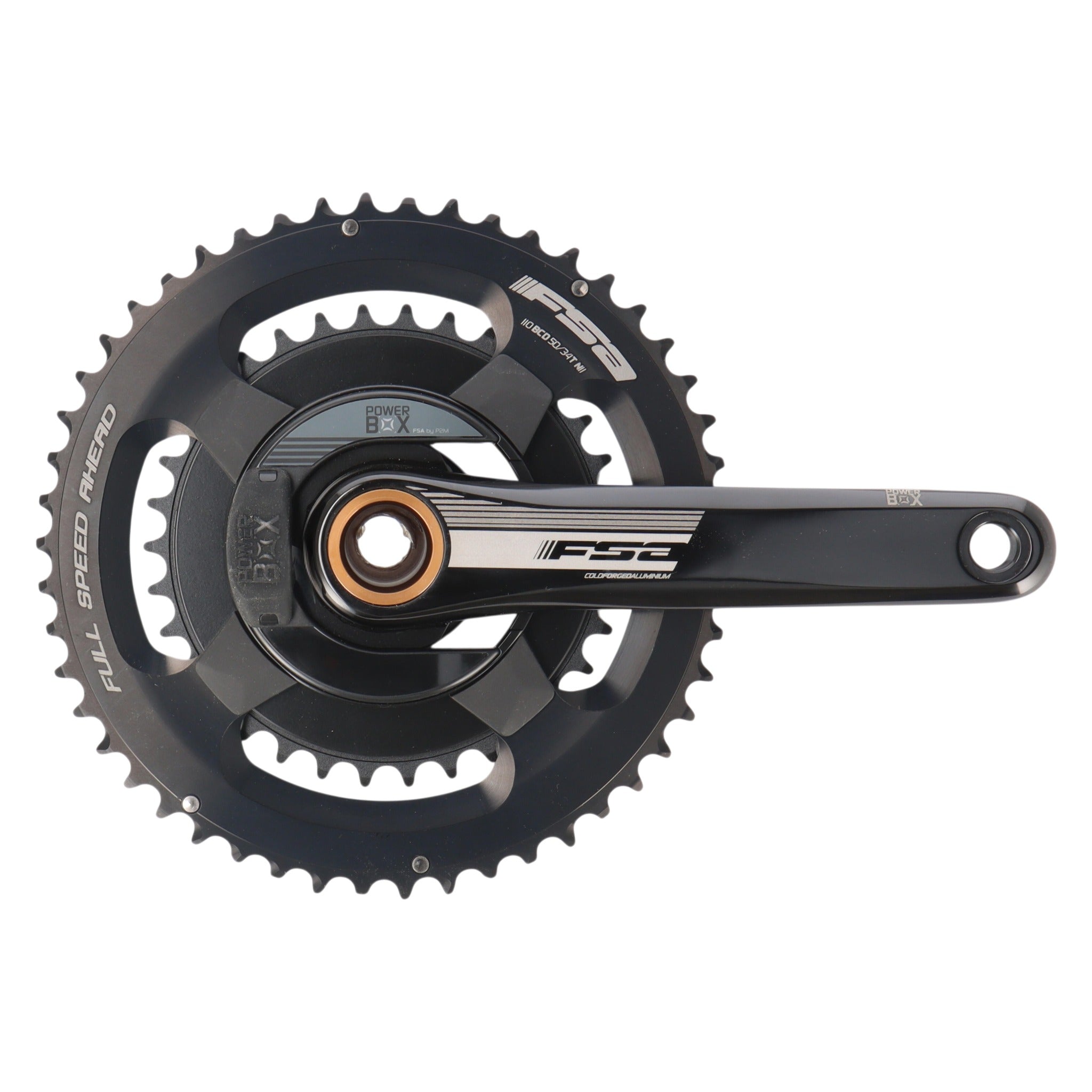 FSA PowerBox Powermeter Kurbel 170 mm | 50/34 Zähne | BB386EVO | 110 BCD | 11-fach