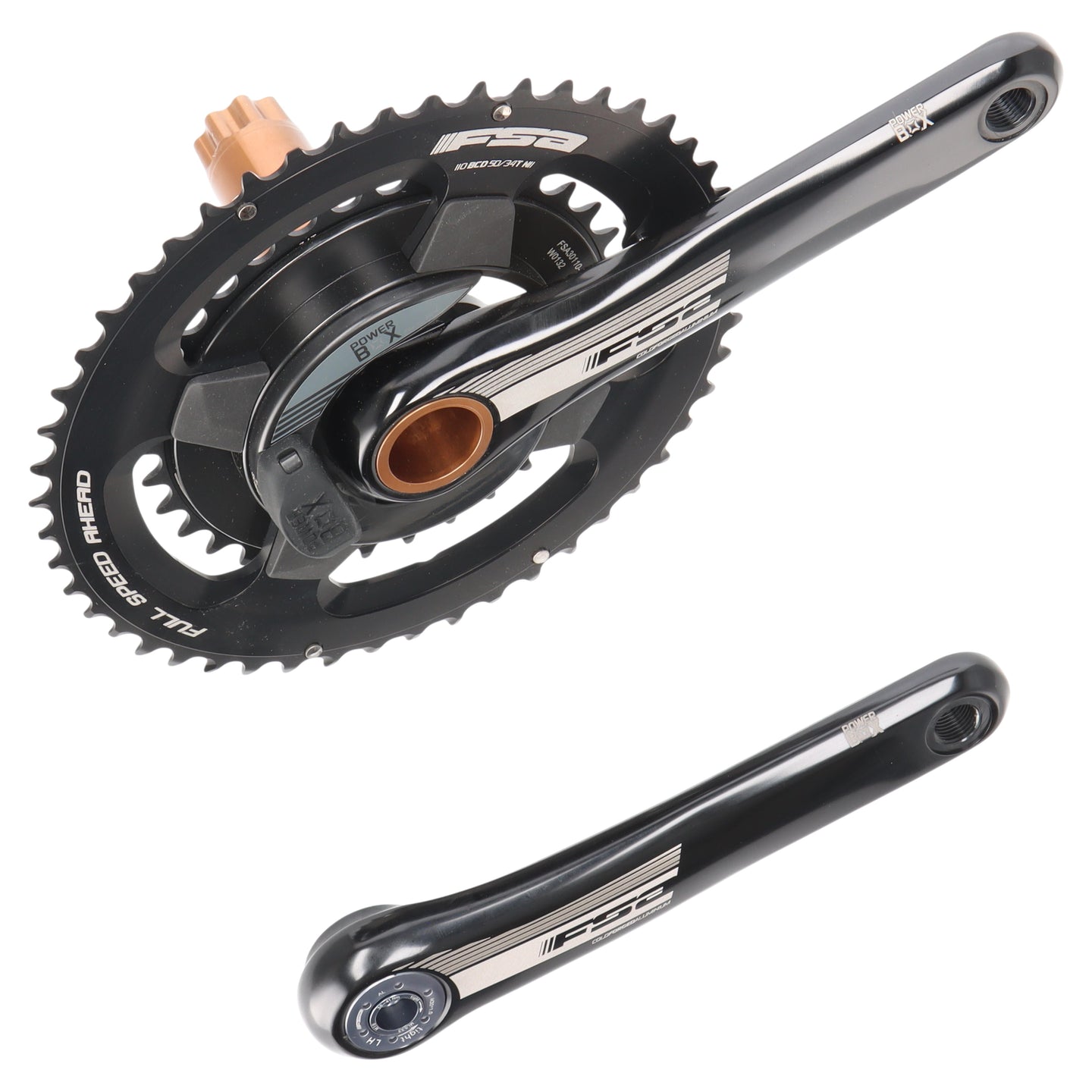 FSA PowerBox Powermeter Kurbel 172,5 mm | 50/34 Zähne | BB386EVO | 110 BCD | 11-fach