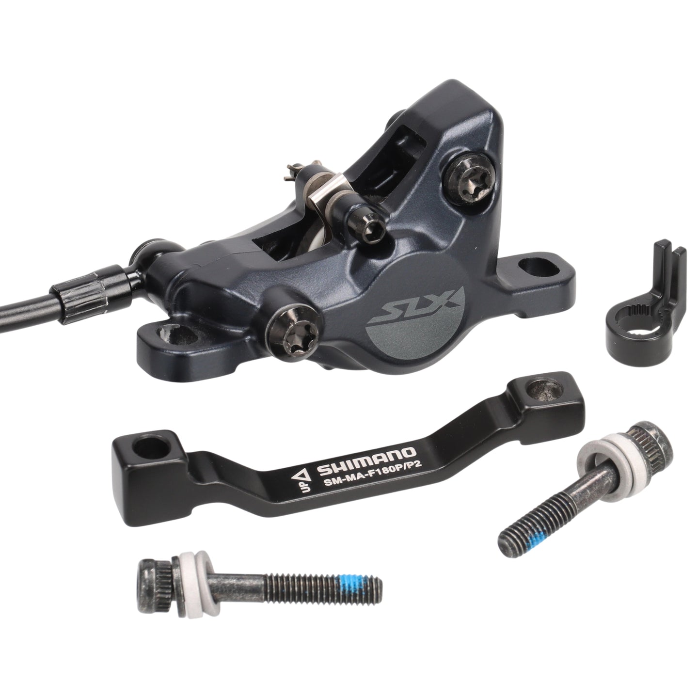 Shimano SLX M7100 Scheibenbremse | 2-Kolben | Vorderbremse | I-Spec EV | inkl. 20 mm Postmount Adapter