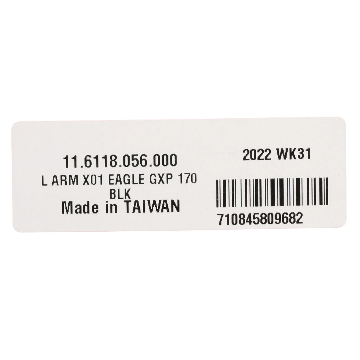 SRAM X01 Eagle braț pedalier stâng GXP 170 mm negru carbon