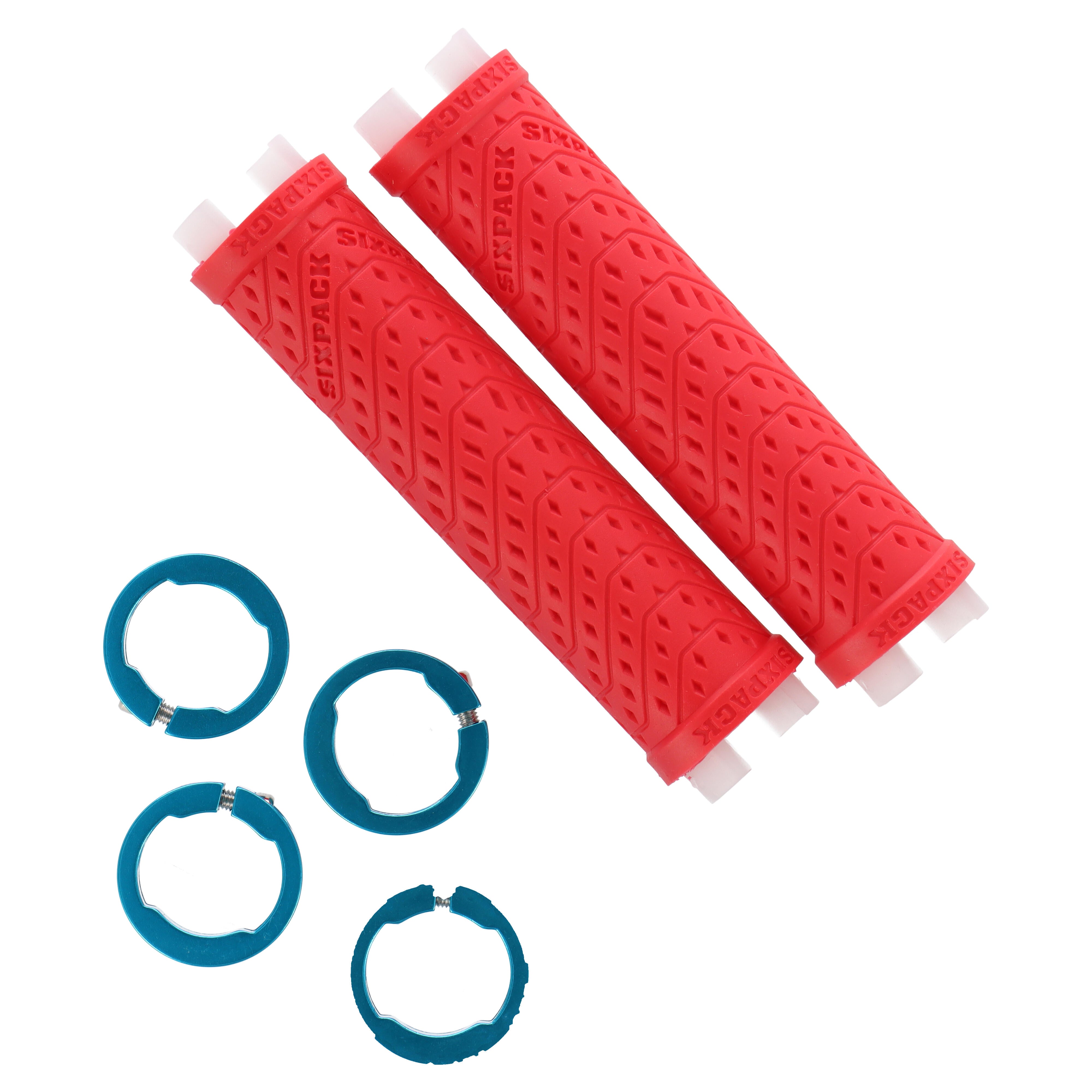 Sixpack K-Trix Lock-On Griffe | MTB | Rot / Blau