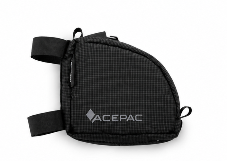 ACEPAC Tube Bag MKII Oberrohrtasche 0,7 L | 12 x 6 x 10 cm | wasserabweisend | Schwarz