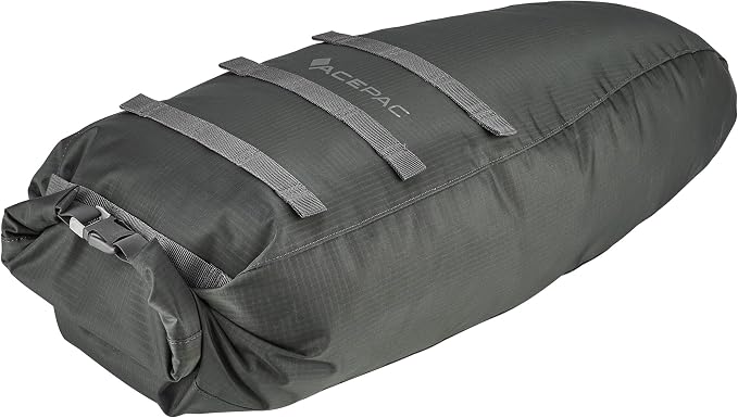 ACEPAC Saddle Drybag MKII Satteltasche 16 L | 20 x 55 cm | wasserdicht | Nylon | Grau - RAAAD.de