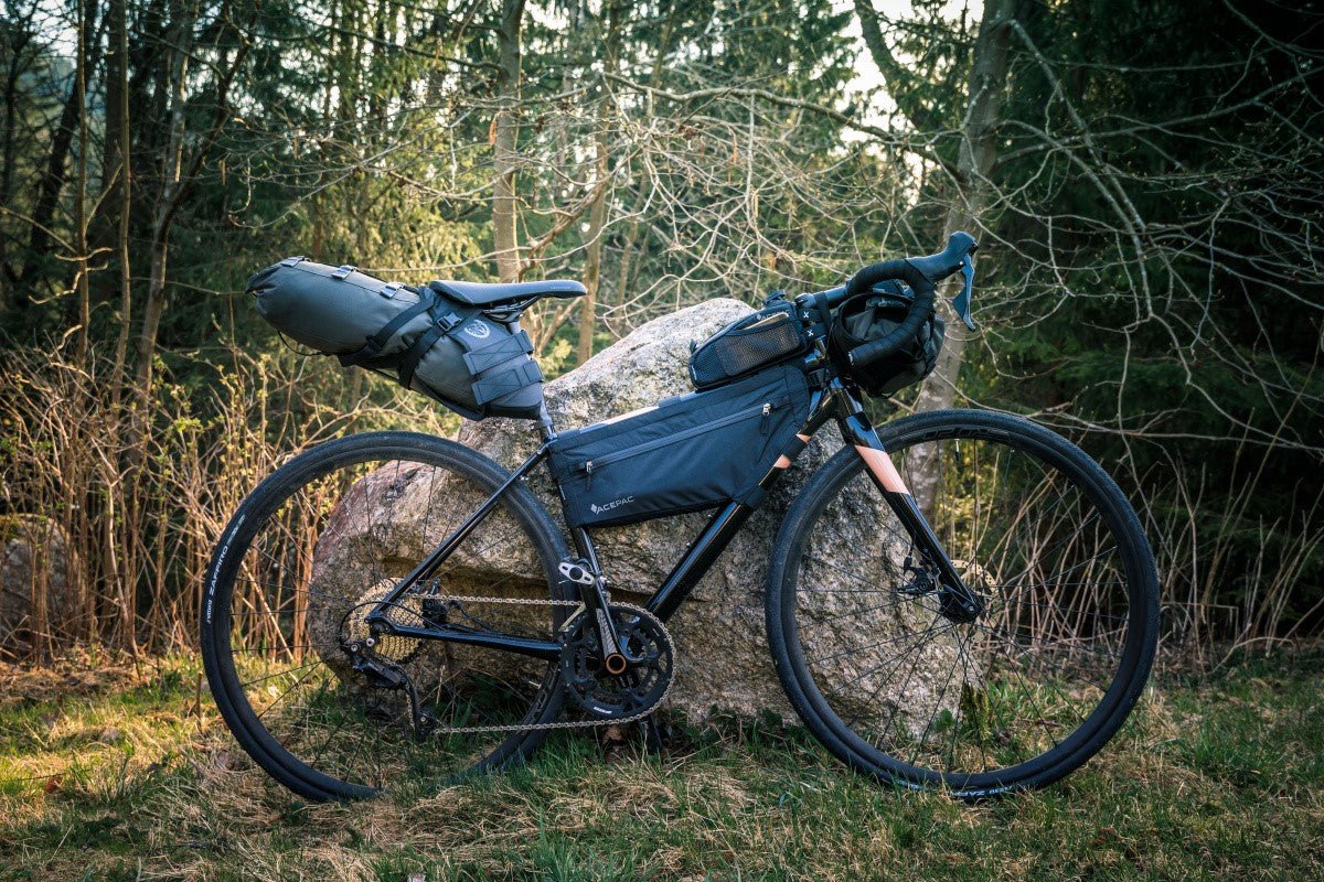 ACEPAC Zip Frame Bag M MKII Rahmentasche | 3,5 L | 40 x 6 x 14 cm | Schwarz - RAAAD.de