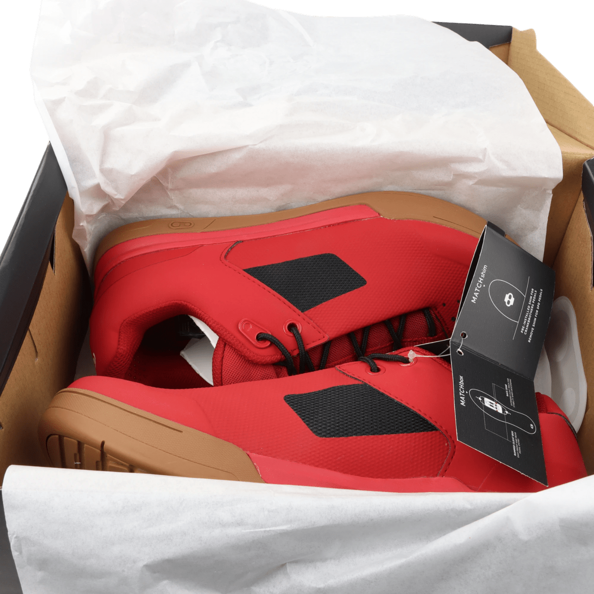 Crankbrothers Mallet Lace Fahrradschuhe Clip - In Rot/Schwarz Größe 46 - RAAAD.de