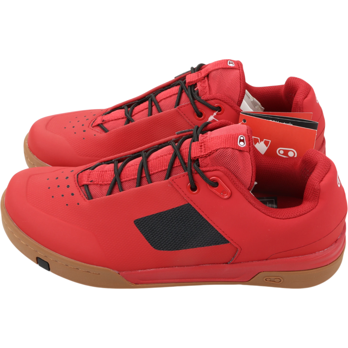 Crankbrothers Stamp Lace Fahrradschuhe Flatpedal Rot/Schwarz Größe 41 - RAAAD.de