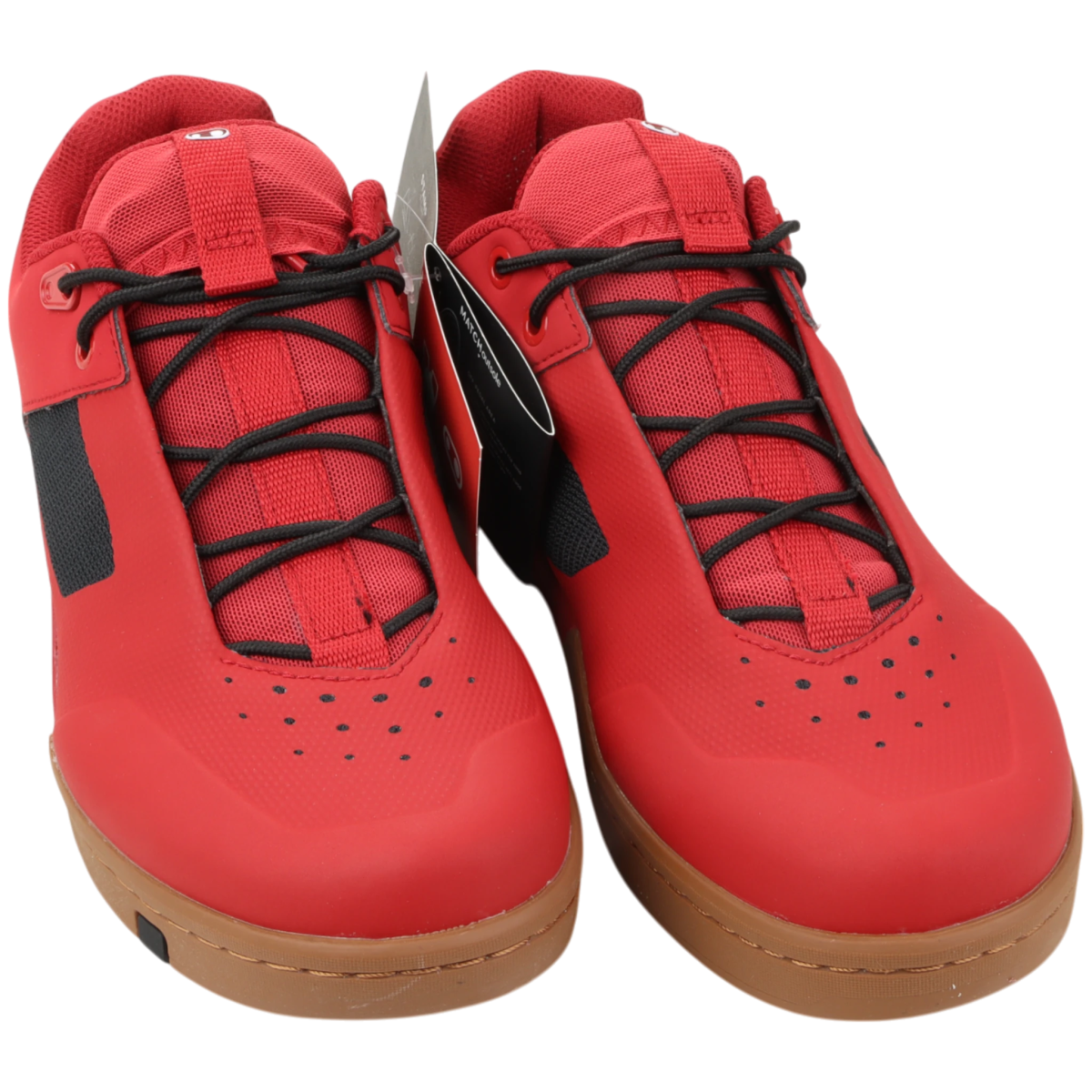 Crankbrothers Stamp Lace Fahrradschuhe Flatpedal Rot/Schwarz Größe 43 - RAAAD.de