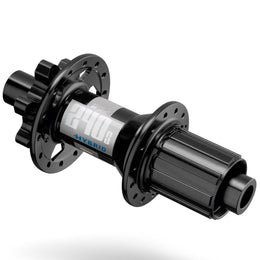 Butuc spate DT Swiss 240 Hybrid | Boost 12x148 mm | Disc cu 6 șuruburi (IS) | Butuc liber din oțel Shimano | Sistem Ratchet 24 | 32 de orificii | negru