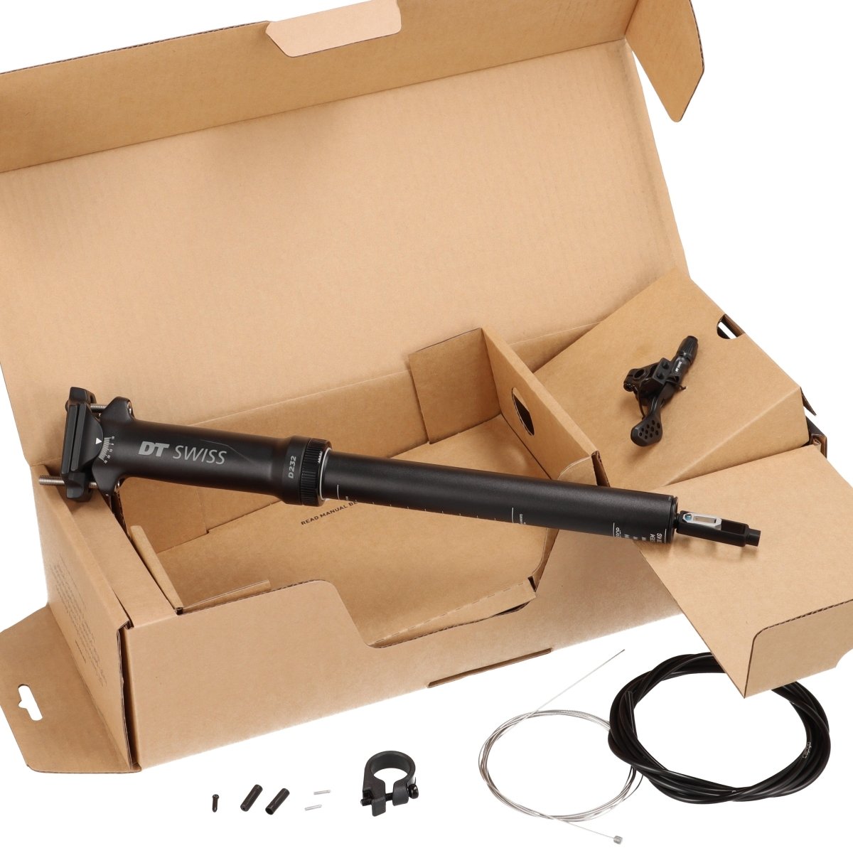 DT Swiss D 232 Teleskopsattelstütze | 30,9 mm Ø | 60 mm Hub | 400 mm | inkl. Remote - RAAAD.de