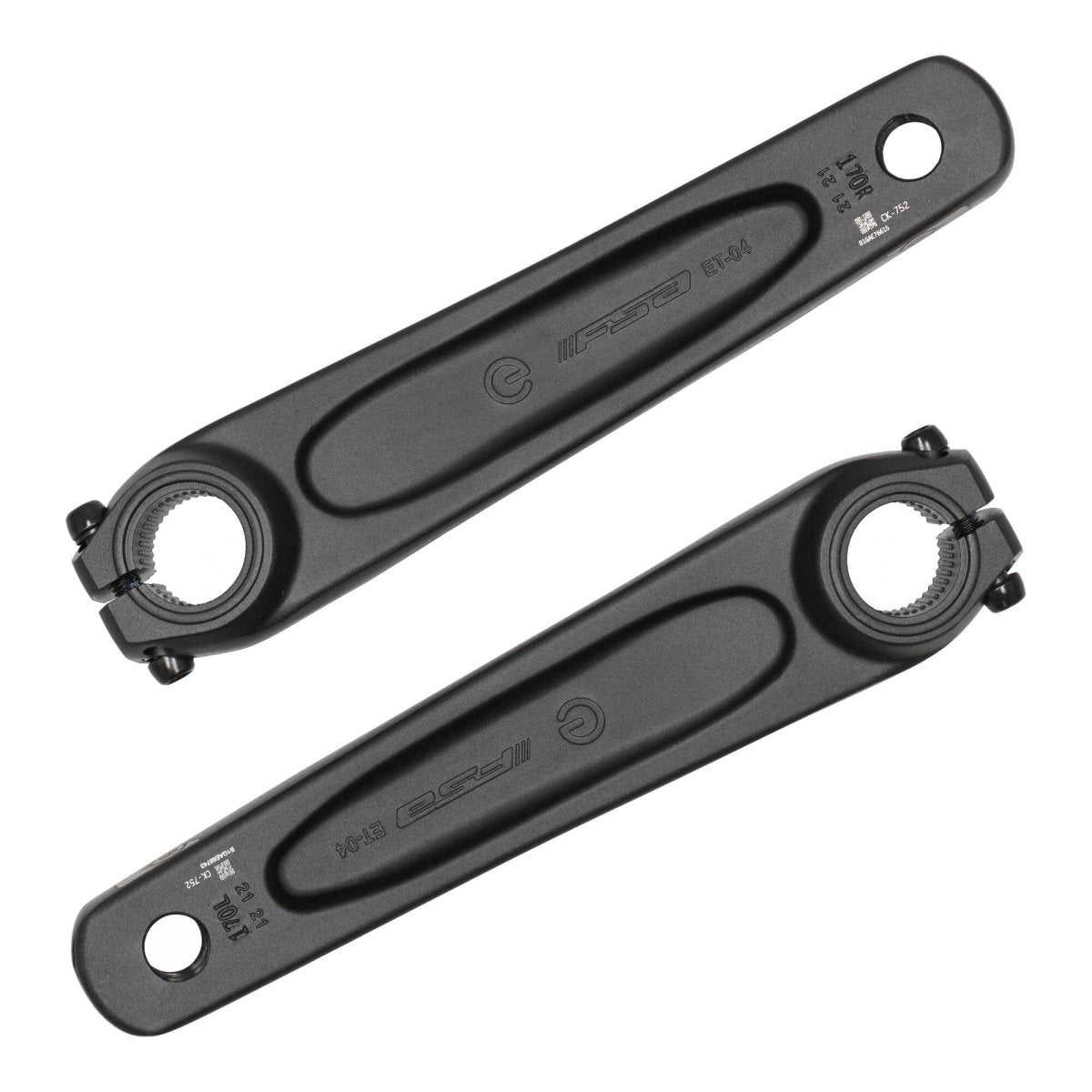 FSA Kurbelarme CK - 752 für Shimano EP800 E - Bike Motor 165 mm schwarz - RAAAD.de
