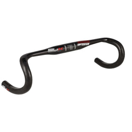 Ghidon FSA SL-K Carbon pentru bicicletă de șosea | Clemă 31,8 mm | Lățime 440 mm | Negru/Roșu | Compact