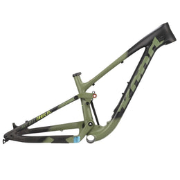 Cadru Kona Hei Hei Trail CR Carbon 27.5" | MTB Trail Full Suspension 140 mm | Verde Oliv | Model 2018 | Mărime XS