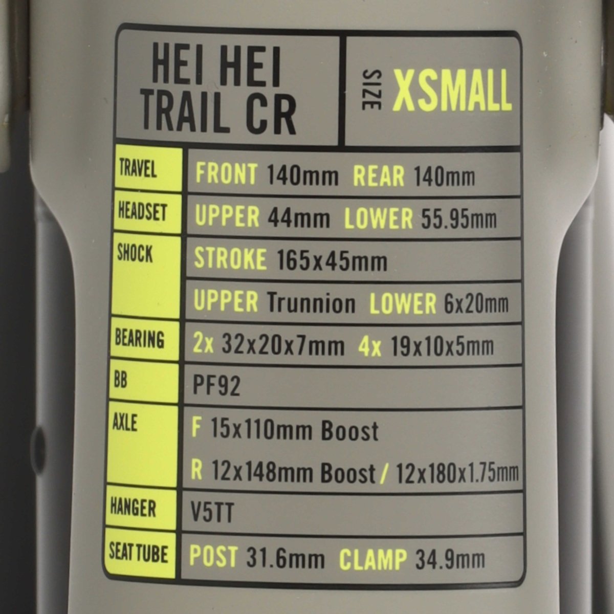 Kona Hei Hei Trail CR Rahmen 27.5" Carbon | inkl. RockShox Dämpfer | Modell 2019 | Größe XS - RAAAD.de