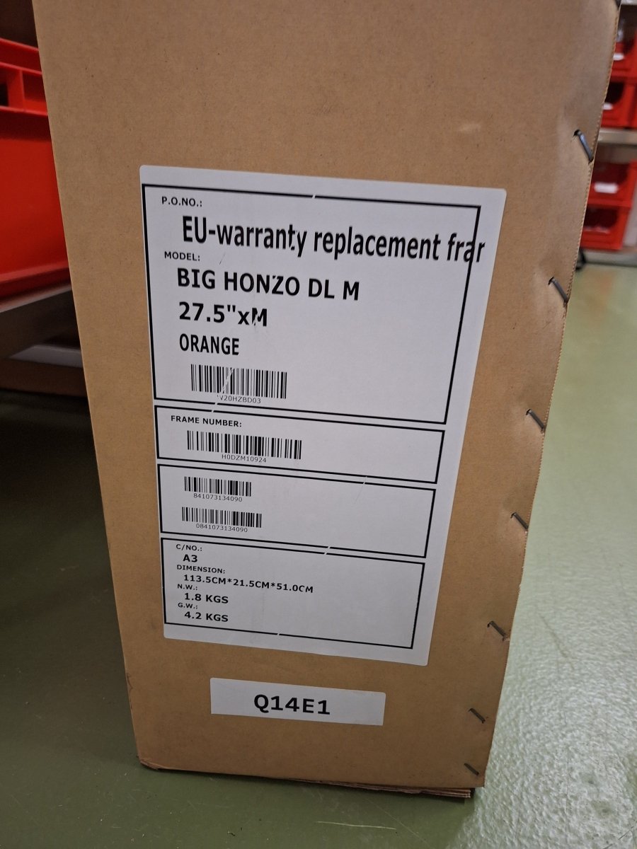 Kona Honzo DL Rahmen 27.5" | MTB Hardtail Trail 120 mm | orange | Modell 2020 | Göße M - RAAAD.de