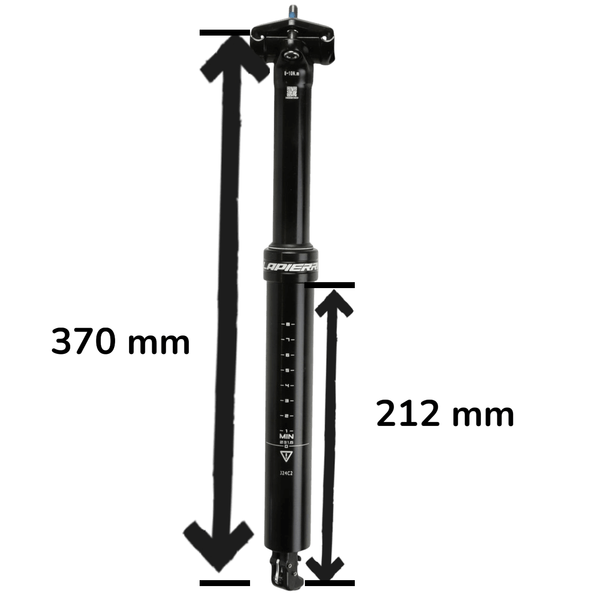 Lapierre Vario Sattelstütze 31.6 mm 100 mm Travel Inkl. I - Spec EV Remote und Kabel - RAAAD.de