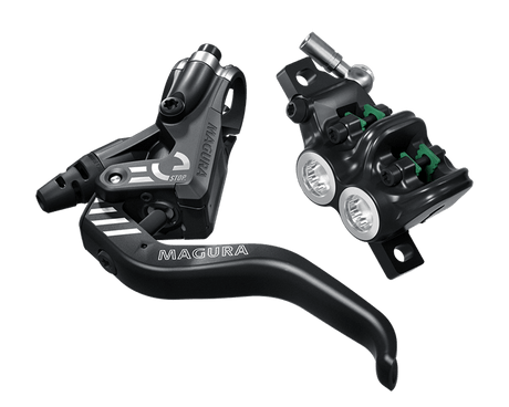 Magura MT5 eSTOP Scheibenbremse hinten | 4 - Kolben | 2150 mm Leitung | Shiftmix 4 (Shimano I - Spec EV) | schwarz/silber | E - MTB - RAAAD.de