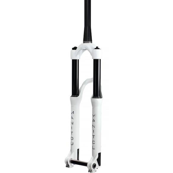 Manitou Circus Expert 100 mm Federgabel 26" | 20 mm TA | 1 1/8" weiß - RAAAD.de