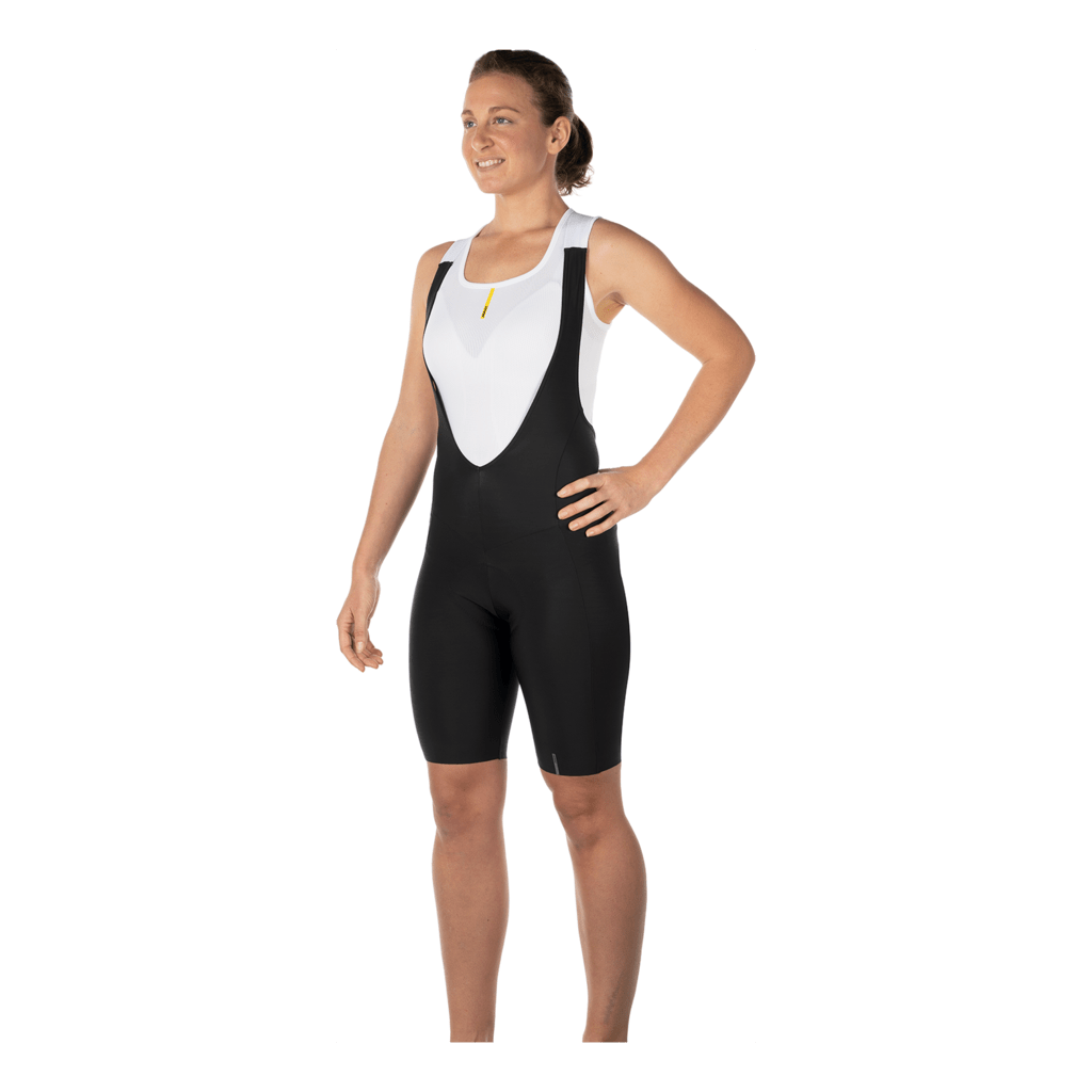 Mavic Essential Bib Shorts Women | Fahrradhose mit Trägern | Ergo Essential Sitzpolster | Damen | Schwarz - RAAAD.de