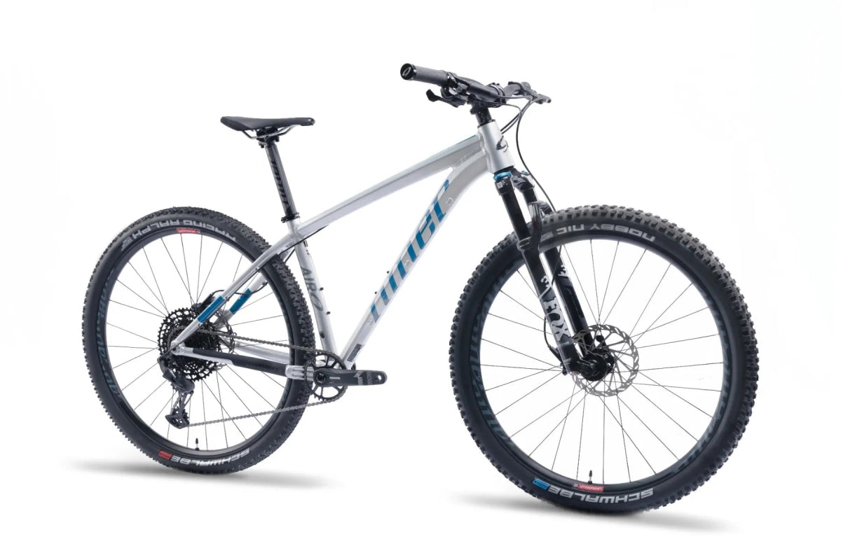 Niner AIR 9 Hardtail MTB 29" | SRAM 12 - fach | Fox Float 32 | silber/blau | Modell 2023 - RAAAD.de