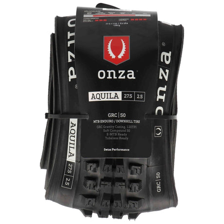 Onza Aquila 27.5 x 2,50" GRC 120TPI Soft Compound 50 Tubless Ready Faltreifen Schwarz - RAAAD.de